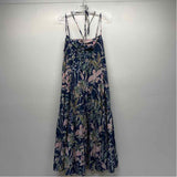 Vineyard Vines Size Xl Women's Blue-Pink Pattern Maxi Dress