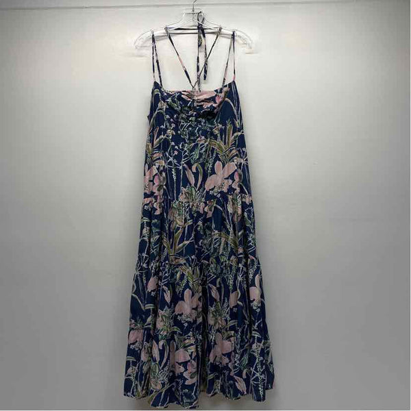 Vineyard Vines Size Xl Women's Blue-Pink Pattern Maxi Dress