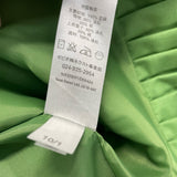 Next Size 12-M Women's Green Solid Faux Wrap Dress