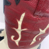 Matisse Size 6.5 Women's Red-Multi Color Block Western Boots