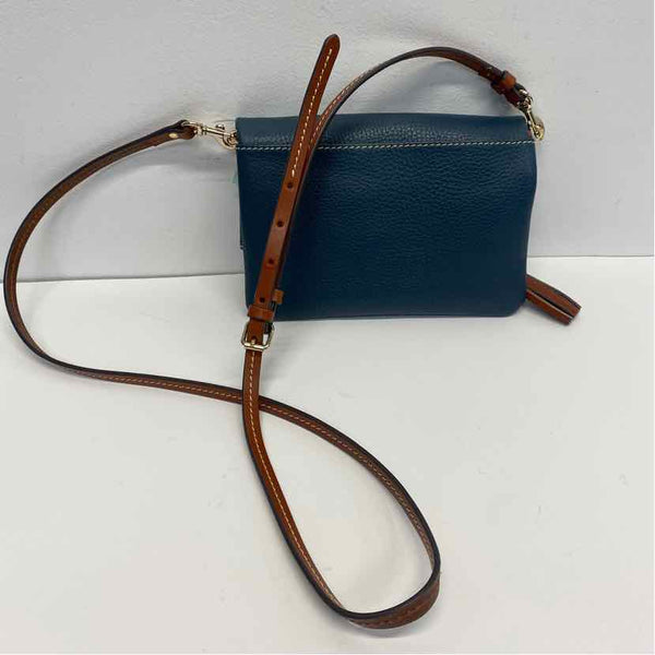 Dooney & Bourke Teal Pebbled Leather Crossbody Handbag