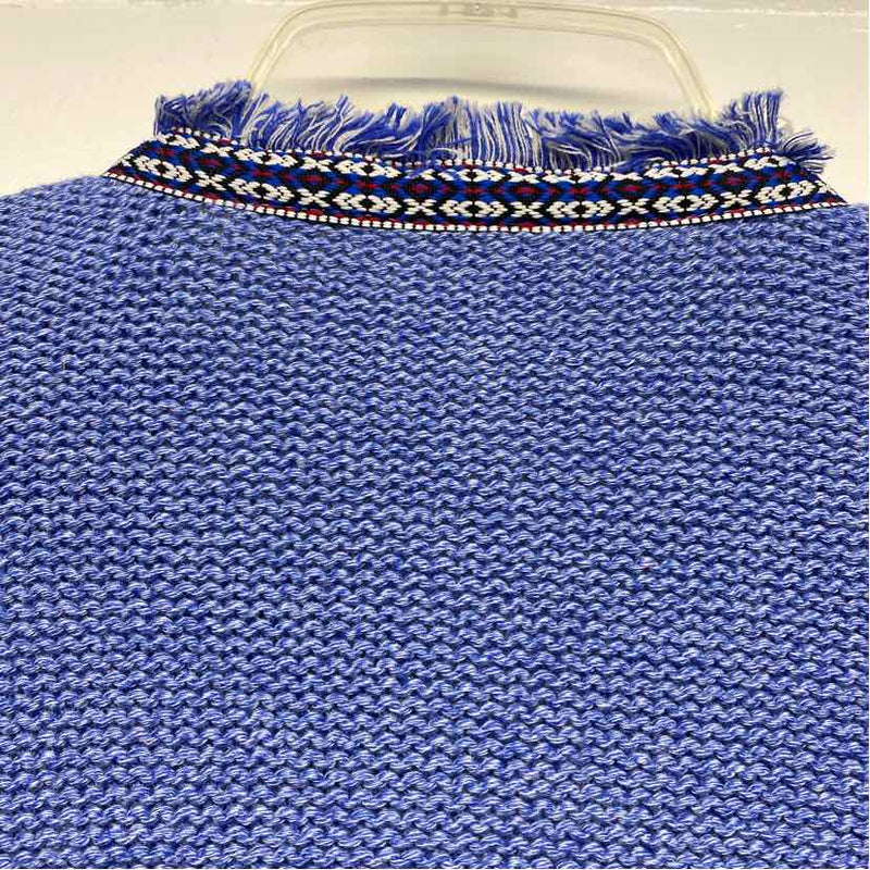 J.McLaughlin Size S Women's Blue Embroidered Button Up Sweater