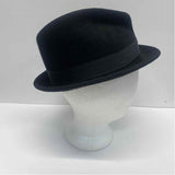 Goorin Bros Black Wool Solid Fedora Hat
