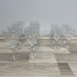 Set of 6 Atlantis Clear Lead Crystal Glassware