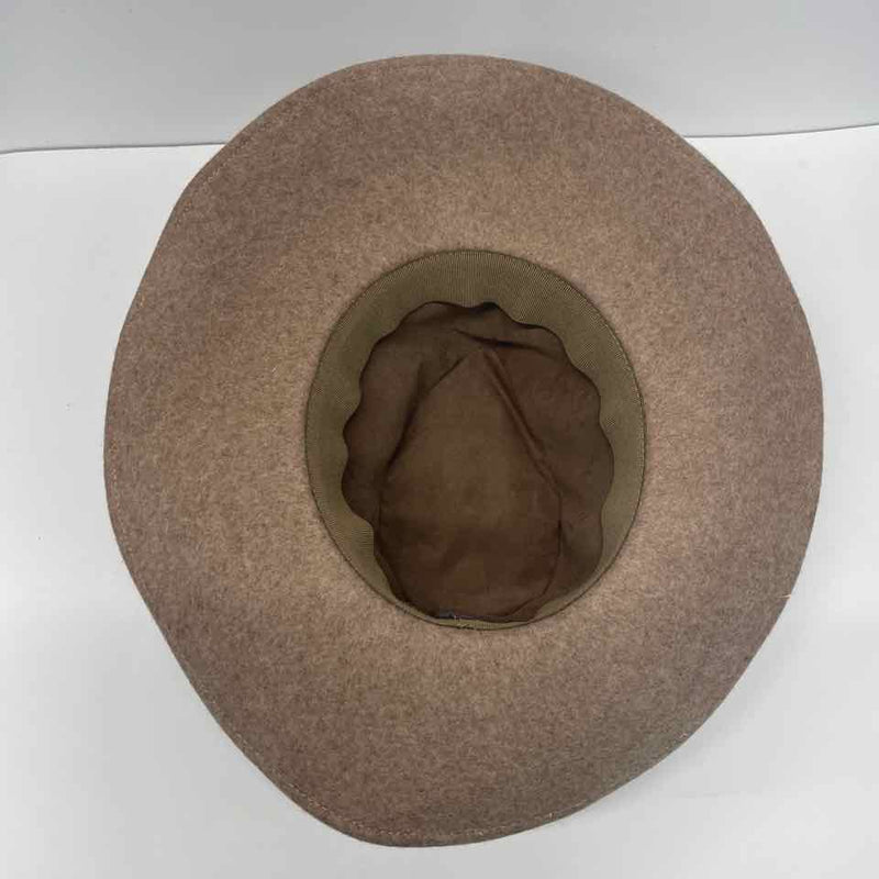 Eric Javits Tan Wool Tweed Western Hat