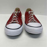 Converse Size 10 Women's Red Solid Lace Up Sneakers