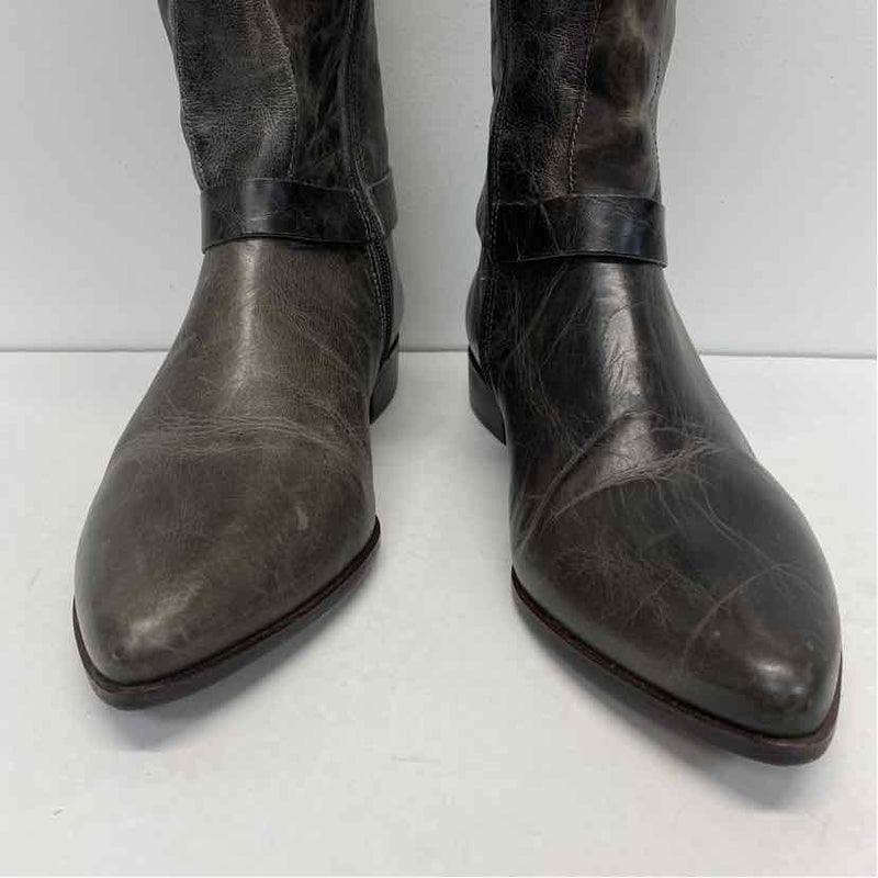 Matisse Size 9.5 Women's Gray Distressed Riding Boots