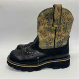 Ariat Size 7 Women's Black-Tan Beaded Western Boots