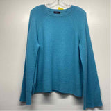 Vineyard Vines Size L Women's Blue Solid Pullover Sweater