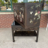 Asian Black-Multi Wood Cabinet