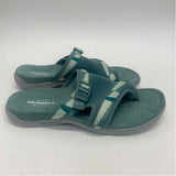 Merrell Size 8 Women's Green Pattern Camel Toe Sandals