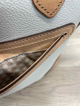 Brighton White-Multi Leather Seascape Print Satchel Handbag
