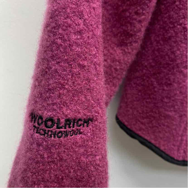 Woolrich Women's Size M Purple Solid Zip Mock Neck Jacket