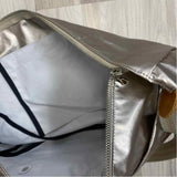 Brontibay Paris Gold Nylon Solid Shoulder Handbag