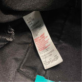 Topshop Women's Size 6-S Black Distressed Button Up Jacket