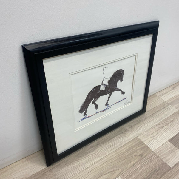 White-Black Wall Decor - Horse - By Jan Kunste