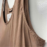 CP Shades Size Xl Women's Brown Solid Maxi Dress