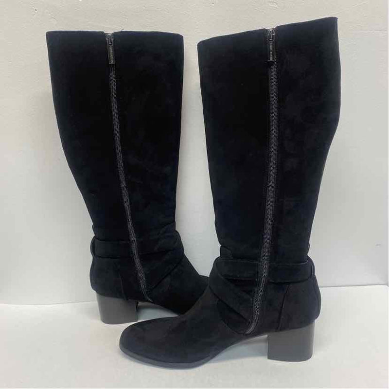 Anne Klein Size 10 Women's Black Solid Tall Boots