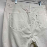 Lafayette 148 Size 14 Women's White Solid Straight Leg Jeans