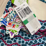 Becca by Rebecca Virtue Women's Size L Multicolor Pattern Top Swimsuit