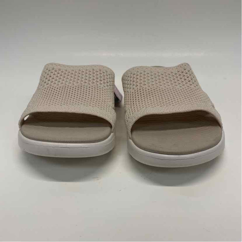 Skechers Goga Mat Size 7 Women's Tan Cut Out Slip On Sandals