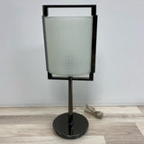 Anthony California Charcoal - White Metal-Glass Lamp