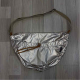 Brontibay Paris Gold Nylon Solid Shoulder Handbag
