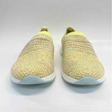 Kuru Size 8 Women's Yellow Tweed Slip On Shoes