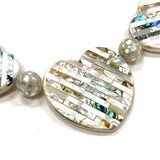Jay King Abalone Mother of Pearl Reversible Necklace