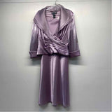 Cachet Size 16-XXL Women's Lilac Shimmer Jacket 2 PC Dress