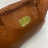 Joy Brown Leather Pebbled Tote Handbag