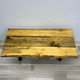 Handmade Pedestal Pine Bench