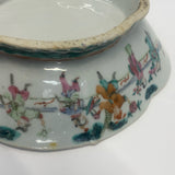 White-Multicolor Ceramic Chinese  Bowl