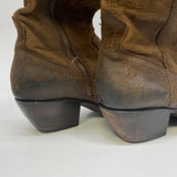 Frye Women's Size 8.5 Brown Distressed Tall Boots