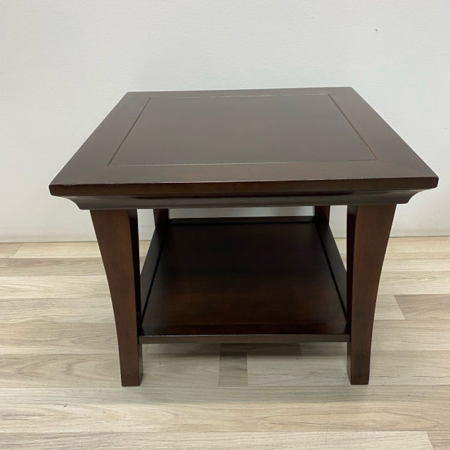 Side Brown Wood Table