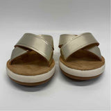 Ancient Greek Sandals Size 38-7 Women's Gold Solid Strappy Sandals
