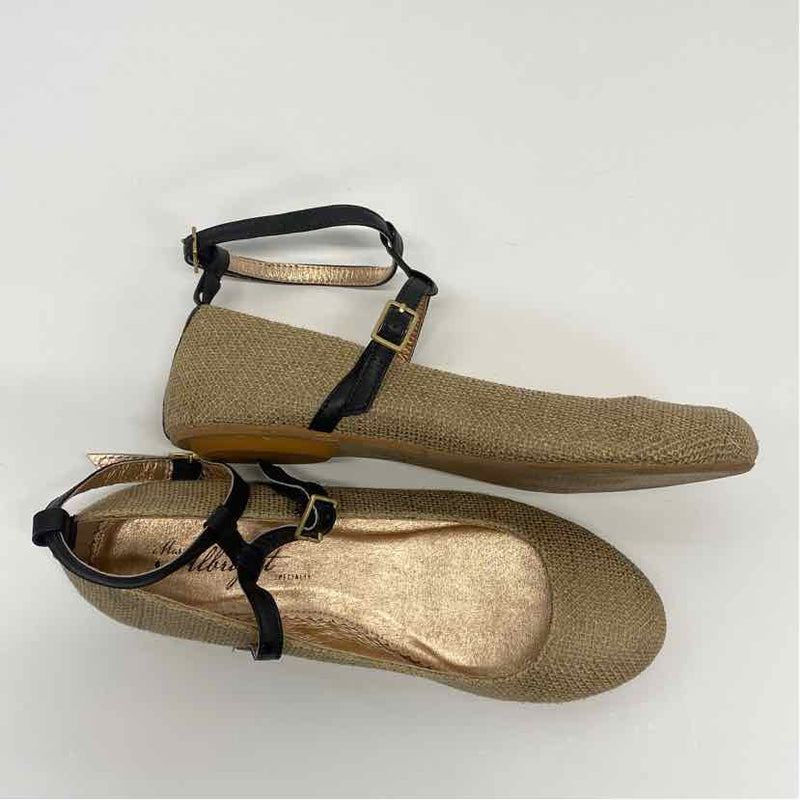 Miss Albright - Anthropologie Size 7 Women's Tan Solid Ballet Flats Shoes