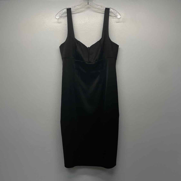 David Meister Size 12-L Women's Black Solid Sheath Dress