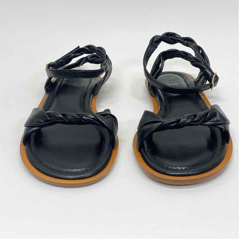 J.Crew Size 6.5 Women's Black Solid Strappy Sandals