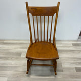 Windsor Brown Solid Wood Rocker