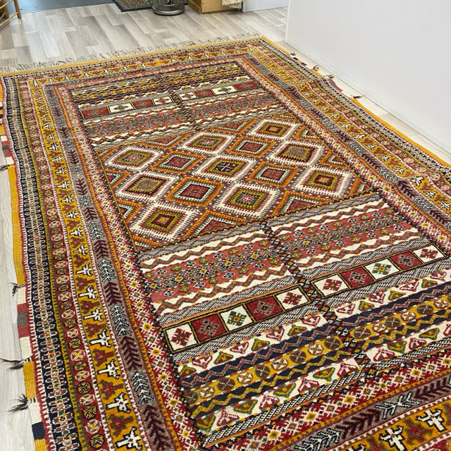 Yellow-Multicolor Wool Rug