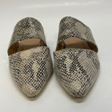 Beast Size 5.5 Women's Black-White Animal Print Slip On Flats