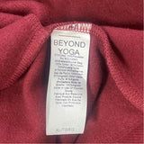Beyond Yoga Women's Size Xl Burgundy Solid Drawstring Sweatshirt
