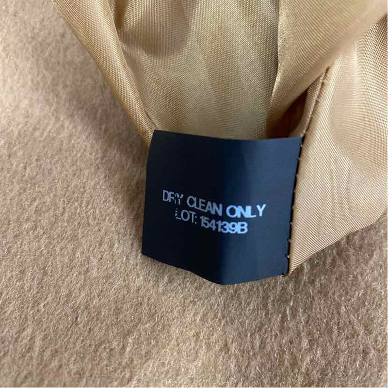 Michael Michael Kors Women's Size L Beige Solid Overcoat Coat