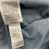 Citizens of Humanity Size S Women's Light Blue Washed Mock Neck Blouse
