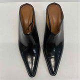 Zara Size 40-9 Women's Black Solid Mules Shoes