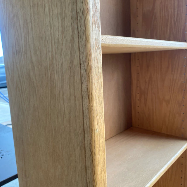 Double Adjustable shelf Wood Bookshelf