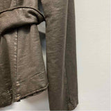 Angela Mara Women's Size S Brown Solid Military Jacket