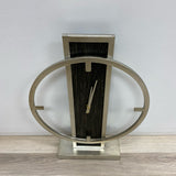 Uttermost Silver Metal Mantel Clock