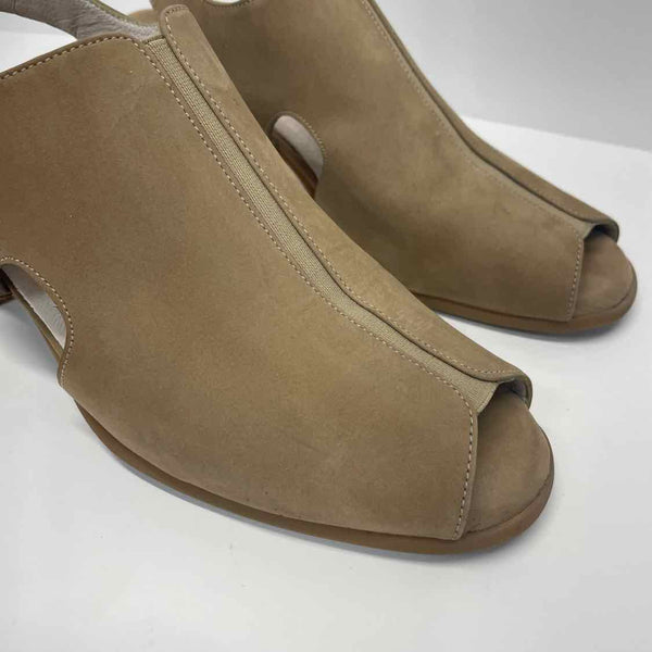 Beautifeel Size 36-5 Women's Tan Solid Slingback Heels